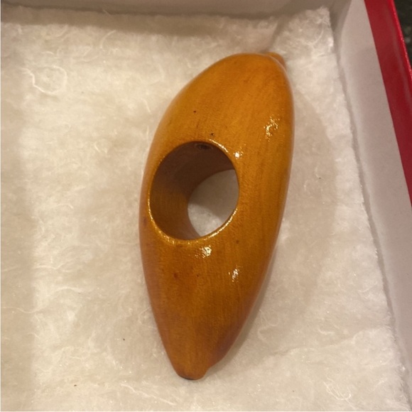 Kitschy 1950 Vintage Mid Century Wooden Fruit Napkin Holders Pineapple Banana - Picture 7 of 11